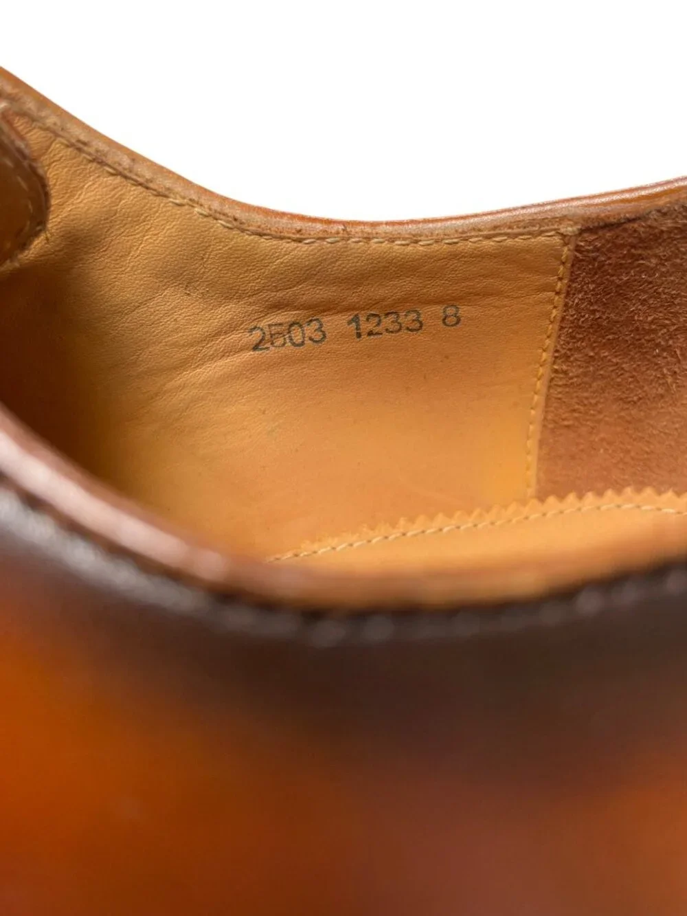 UGo Vasare Williams Green/Caramel Calfskin Oxford Shoes W/Dust Bags Men's Size 8